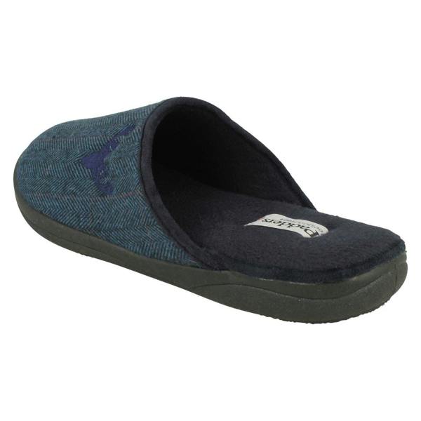 Padders Mens Padders Stag Detailed Mule Slippers Stag