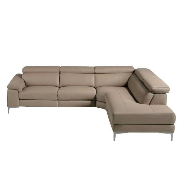 Angel Cerdá Relax corner sofa in mink leather 6042/6043