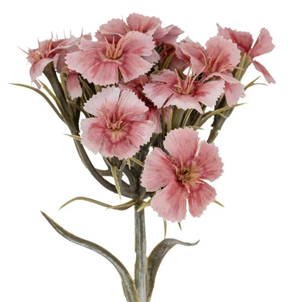 Hill Interiors Dianthus Artificial Flower Spray - Pink - 