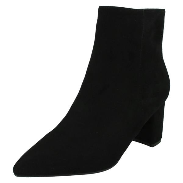 Spot On Ladies Spot On Block Heel Ankle Boots F51220