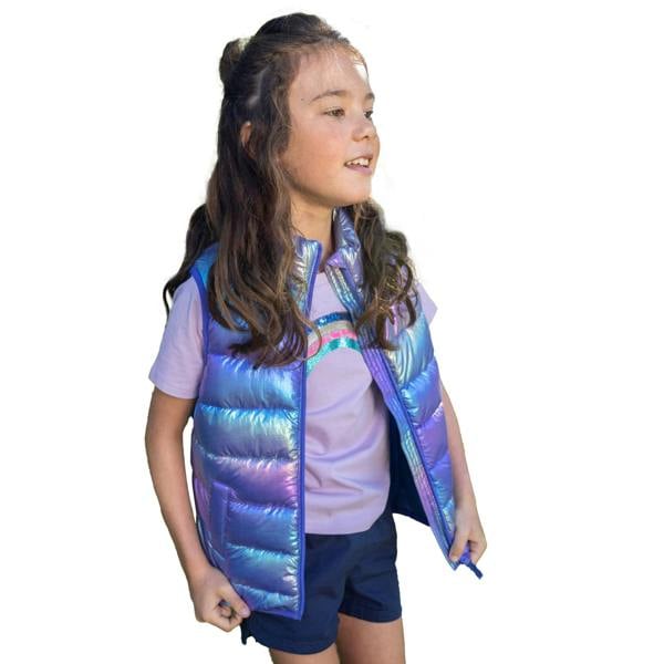 Mountain Warehouse Childrens/Kids Rocko Plain Padded Gilet - Blue - 
