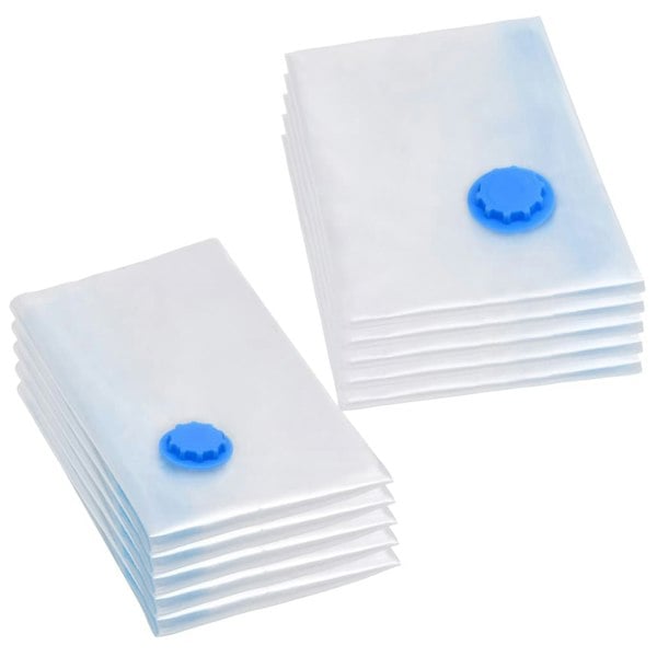 Berkfield Vacuum Travel Storage Bags Clothing Bags 2 Sizes 10 pcs
