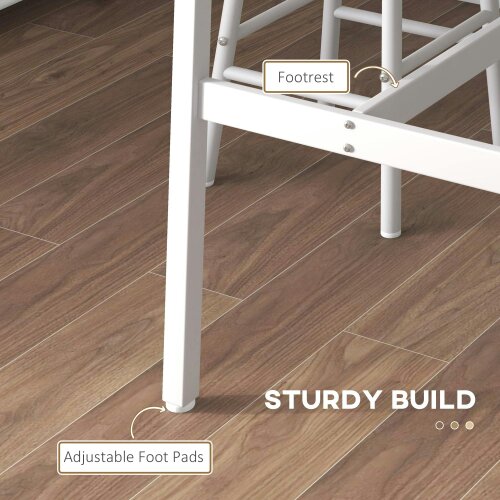 Wyld Haus Faro Wooden Oak 3 Piece Industrial Bar Table And Stool Set
