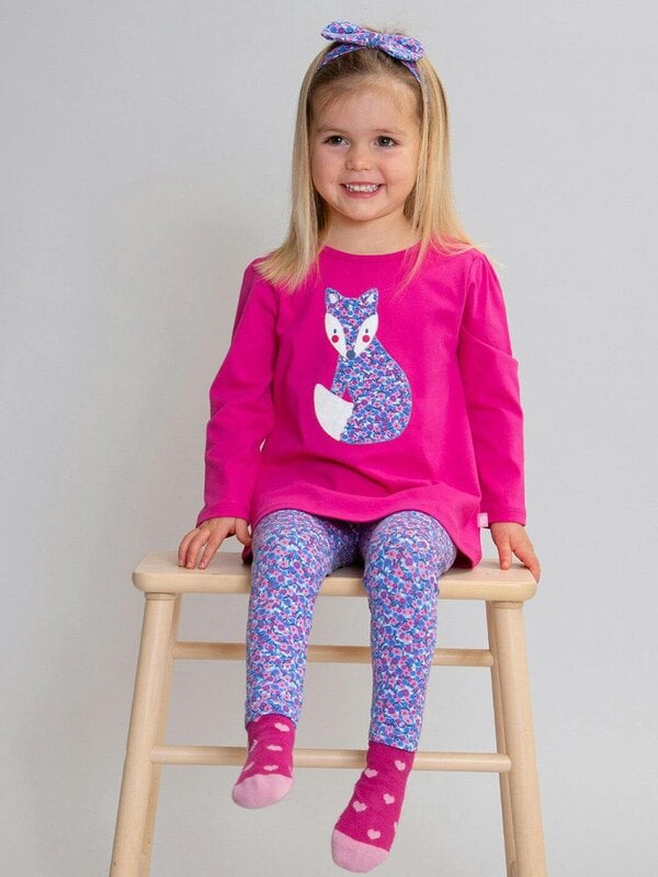 Kite Girls Organic Winter Berry Ditsy Leggings