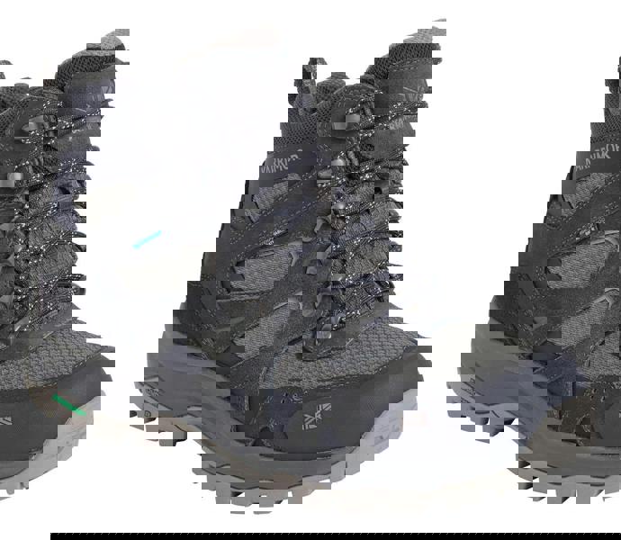 Karrimor Bodmin MID 6 Men's Walking Hiking Lace Up Trekking Boots, a sturdy grey ankle-high outdoor footwear with breathable mesh panels and waterproof features.