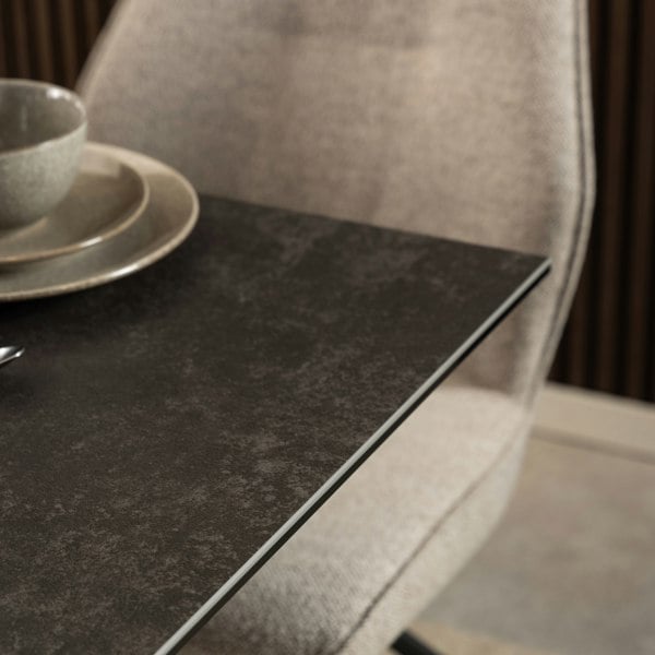 Furniture To Go Heaven Dining Table with Ceramic Black Top 135cm