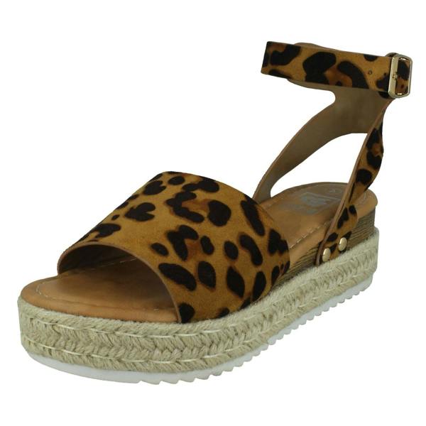 Down to Earth Ladies Down To Earth Flatform Sandals F12006
