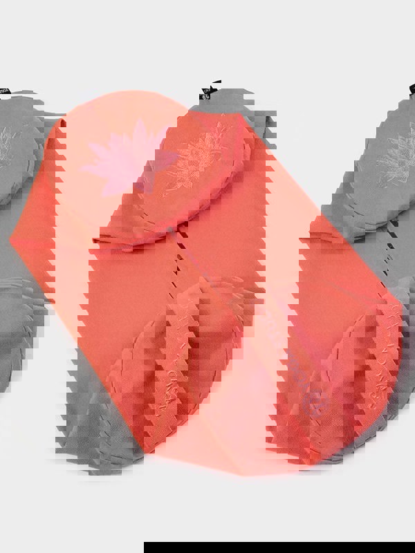 Yoga Studio Replacement Round Lotus Bolster Outer Cushion Cover Coral Pink