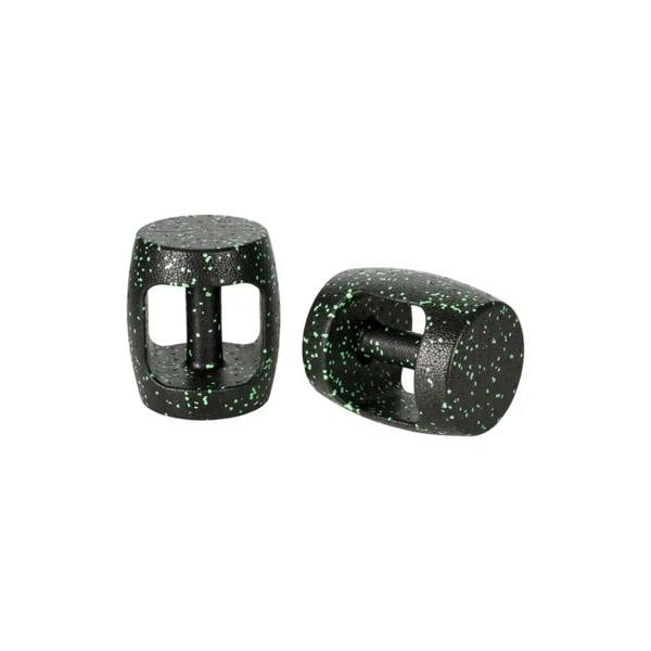 Black speckled rubber wristband for Fashy Ultralight Aqua Dumbbell with central hole