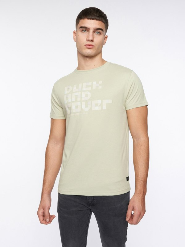 Duck and Cover Balding T-Shirt - Sage