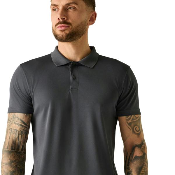 Regatta Professional Mens Pique Polo Shirt - Solid Grey - 