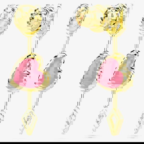 Swarovski Idyllia Gold Tone Reversible Arrow Heart Earrings 5737295