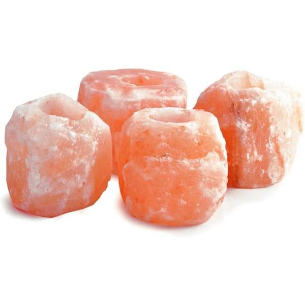 Dyzi Himalayan Crystal Rock Salt Natural Candle Holder