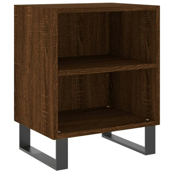 Berkfield Bedside Cabinets 2 pcs Brown Oak 40x30x50 cm Engineered Wood