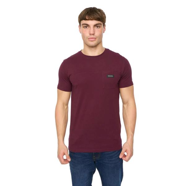 Crosshatch Mens Carritore T-Shirt - Rum Raisin - 