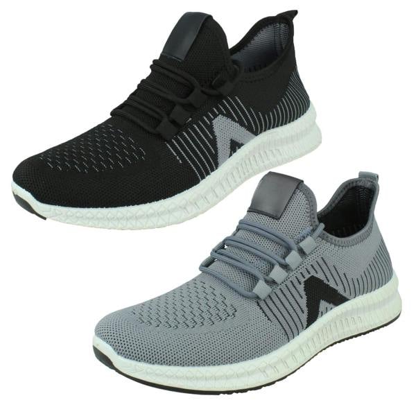 Reflex Mens Reflex Knitted Lace Up Trainers A2186