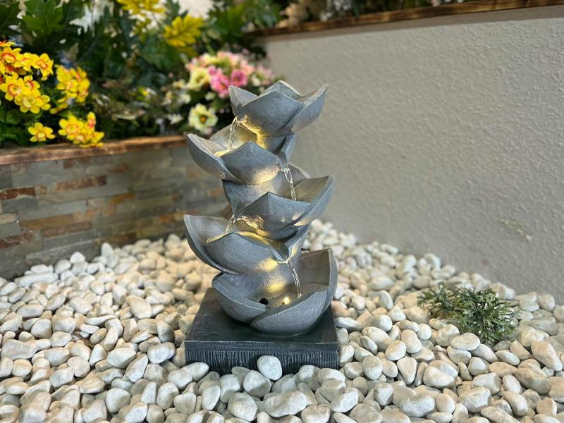 Tranquillity Water Features Lotus Leaf Contemporary Water Feature