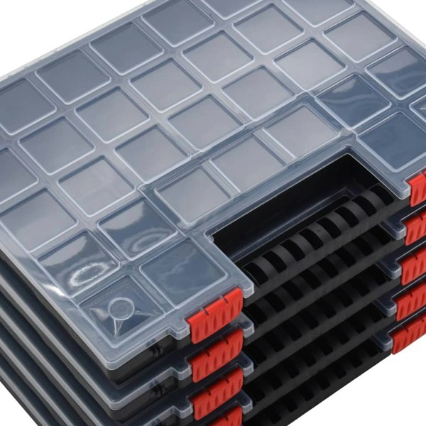 Berkfield Assortment Boxes 10 pcs 40x30x5 cm Polypropylene