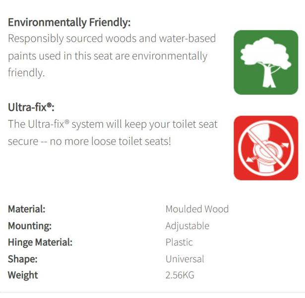Bemis Black Moulded Wood Toilet Seat