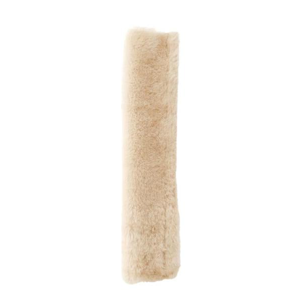 Eastern Counties Leather Sheepskin Seat Belt Cover - Beige - 