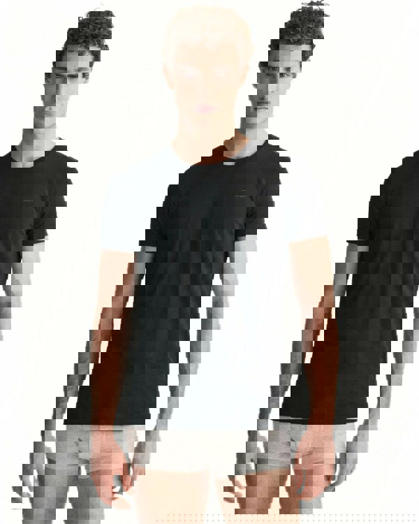 GantT-Shirts 2 - pack2 - Pack Crew - Neck T-Shirts, BlackBoxers - and - Briefs.net