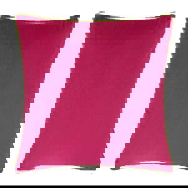Furn Meridian Velvet Cushion Cover - Hot Pink/Lime - 