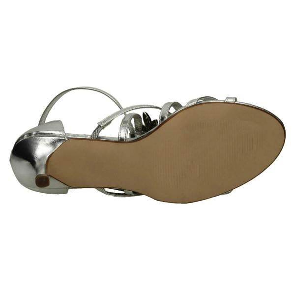 Anne Michelle Ladies Anne Michelle Mid Heel Strappy Sandals