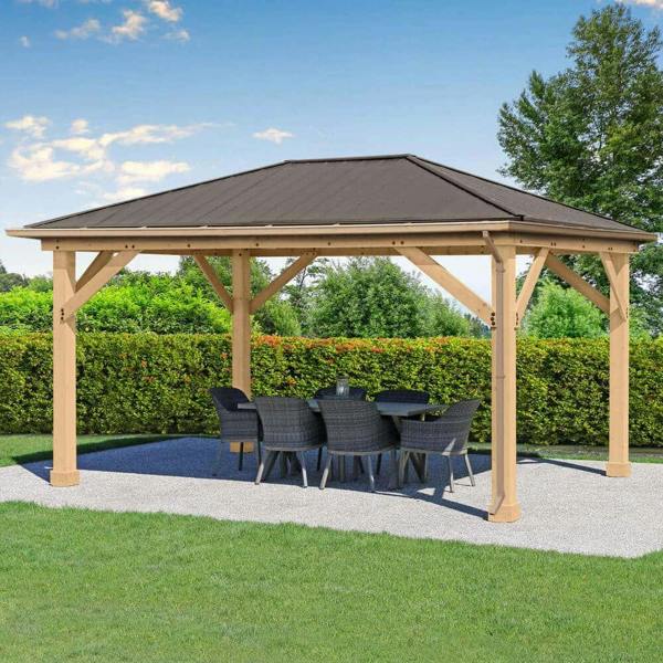 Rain Gutter Kit for 12ft x 16ft Meridian Gazebo 3.7m x 4.9m Wooden Gazebo 5