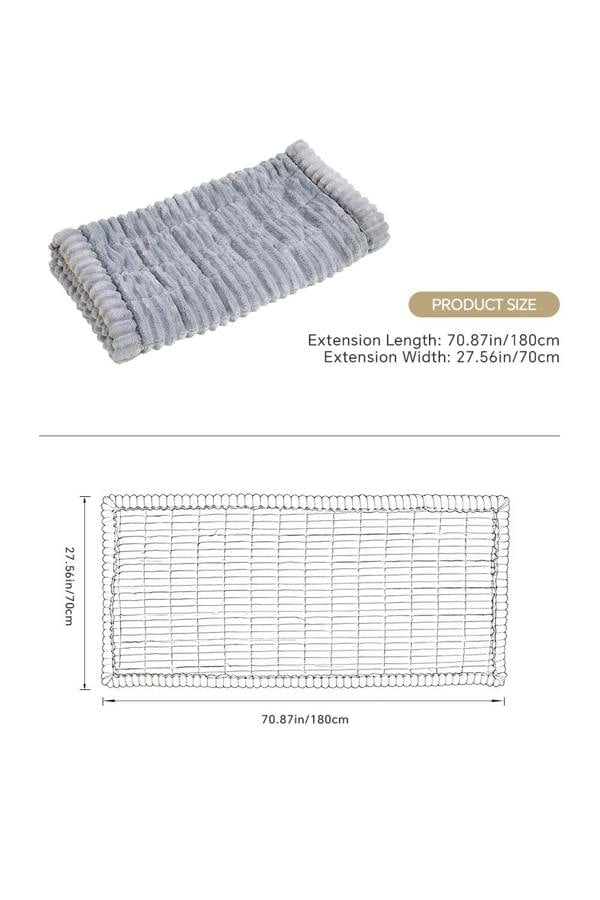 Living and Home Soft Decorative Non-slip Sofa Protector with Textured Design