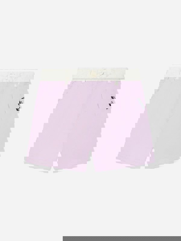 Converse Girls Colourblock Woven Shorts in Purple