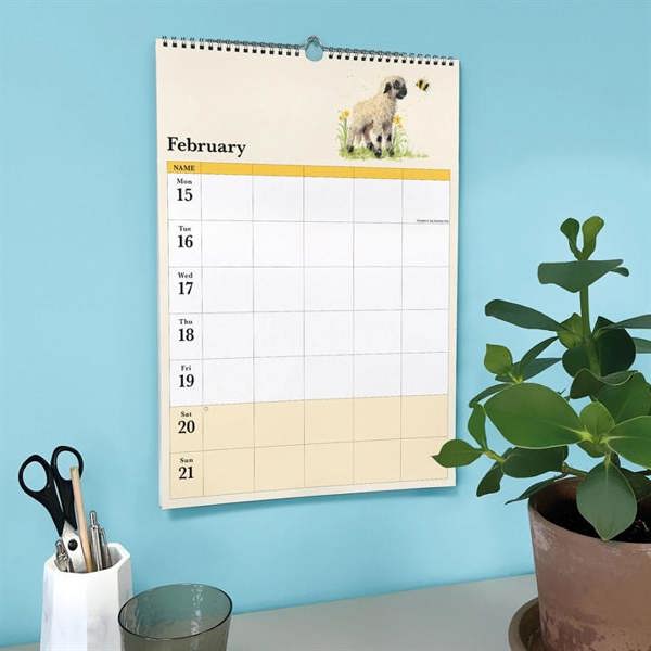 Bree Merryn A3 Family Planner 2027, Family Planners, Week To View, Animals, Gift