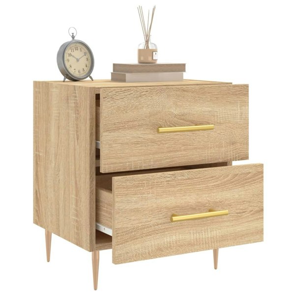Berkfield Bedside Cabinet Sonoma Oak 40x35x47.5 cm Engineered Wood