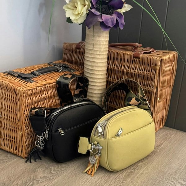 Love EMVY EMVY Escape Collection Crossbody Bag Leopard Strap