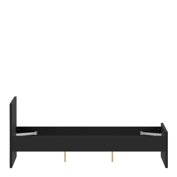 Wyld Haus Budapest 4ft6 Double Black Wooden Bed Frame
