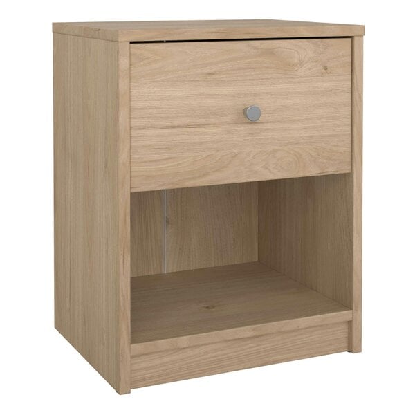 Wyld Haus Kaohsiung Hickory Oak Effect Bedside Table 1 Drawer