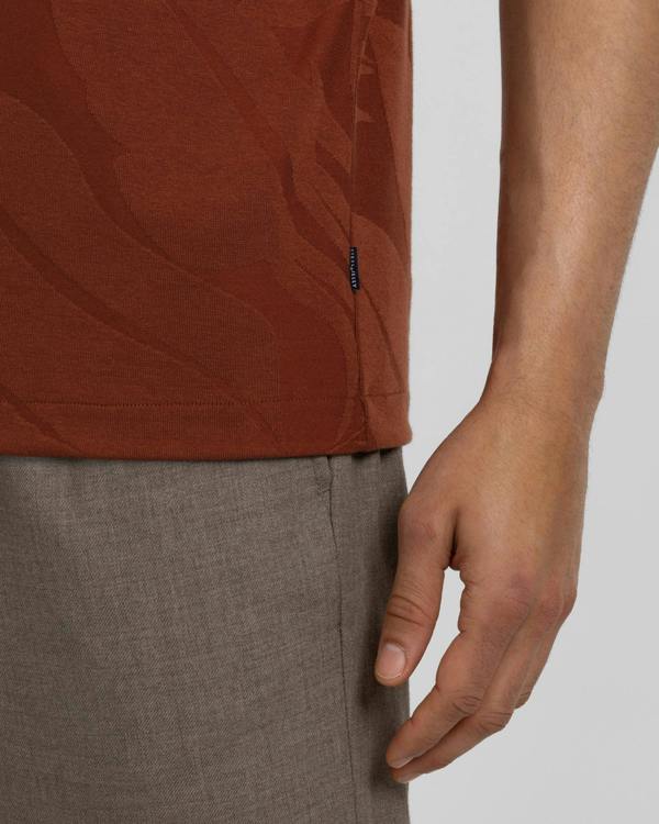 Steel & Jelly Healey - Large Floral Transfer Jacquard Polo Shirt