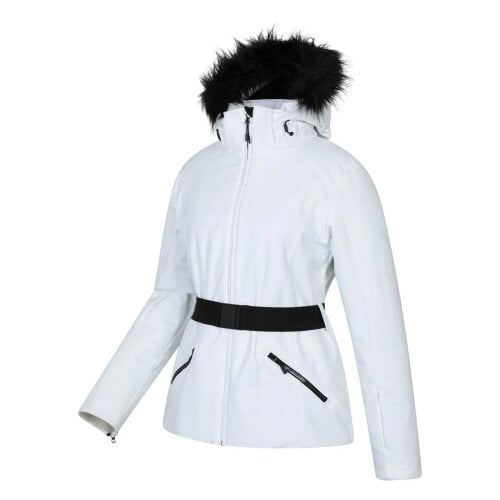 Mountain Warehouse Womens Swiss RECCO Ski Jacket - White - 22 UK - White - 78% Polyamide/22% Elastane