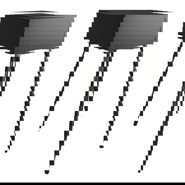 Dorel Home Copley End Table with 1 Drawer in Black Oak