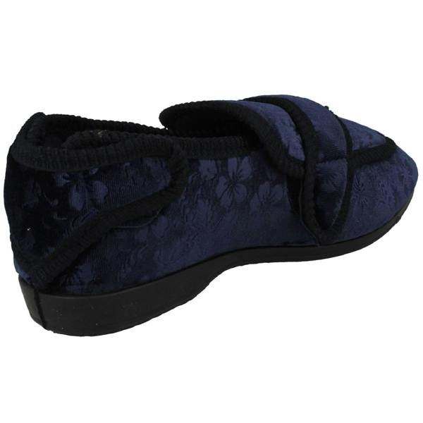 Jo & Joe Ladies Jo & Joe Adustable Hook And Loop Slippers Gladys