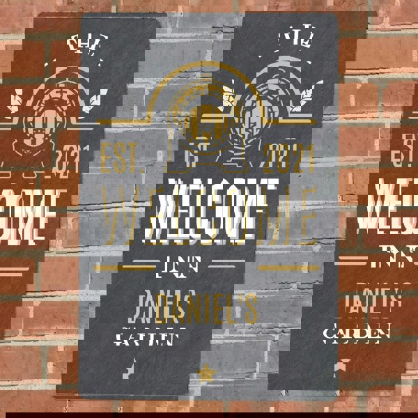 Personalised Memento Company Personalised The Welcome Inn Metal Sign