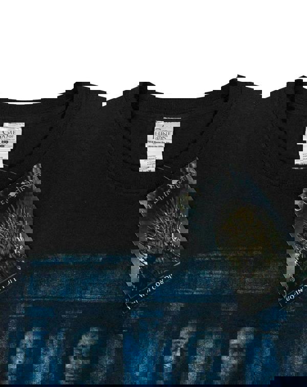 Game of Thrones Mens Black Multi Character Short Sleeved T-Shirt