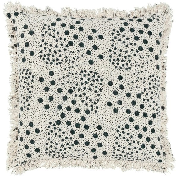 Yard Hara Woven Fringe Cushion Cover - Lichen