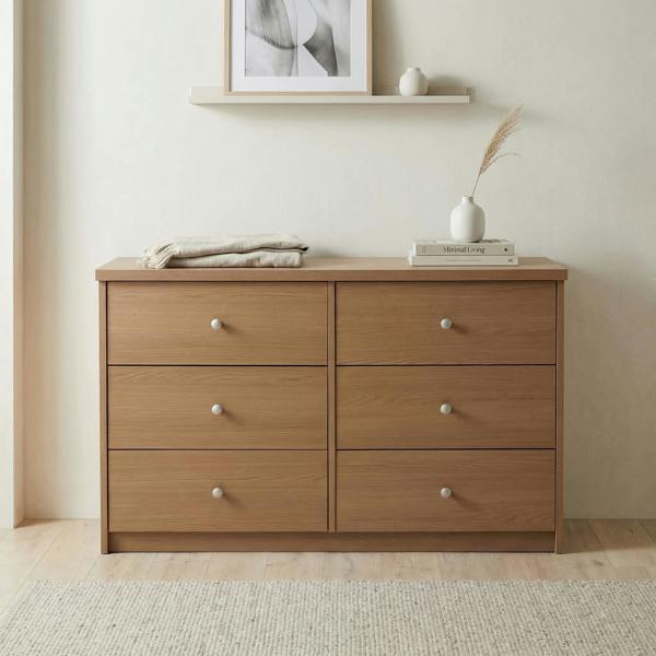 Core Products Freya 3 + 3 Wide Chest of Drawers