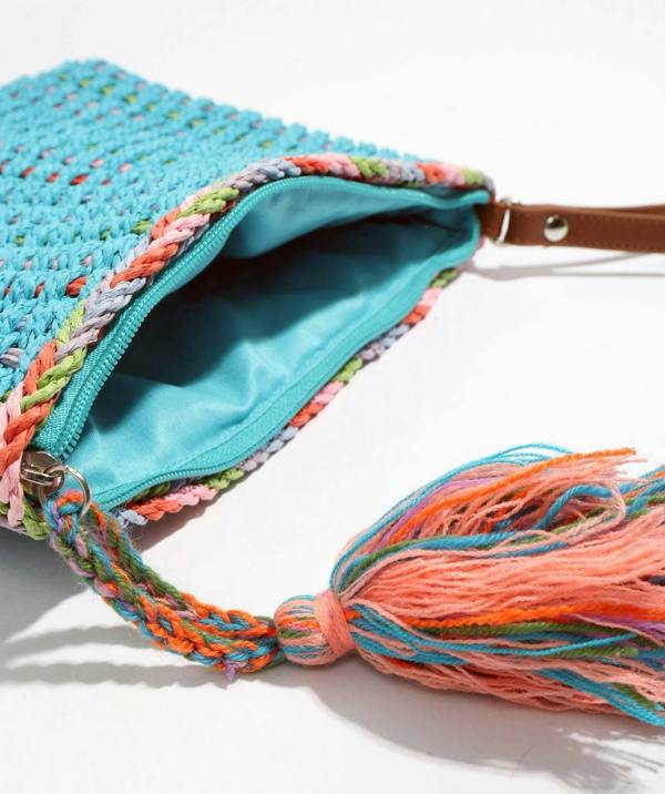 Pia Rossini Fifi - Straw Clutch Bag