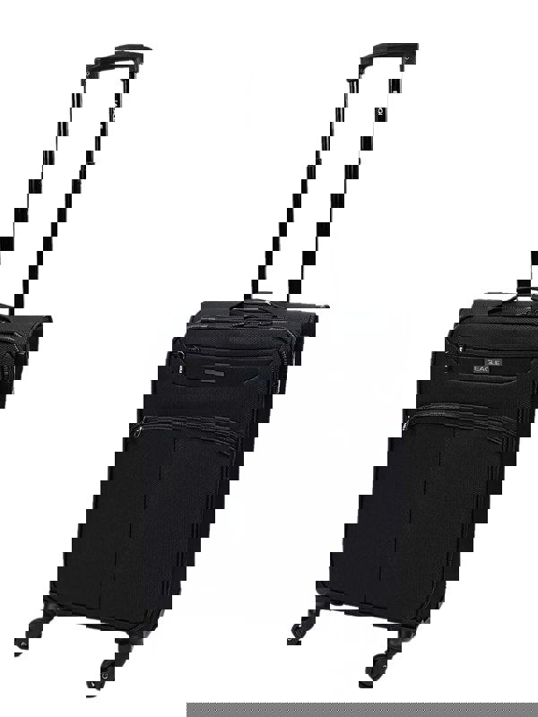 TruClothing Soft Case Suitcase 4 Wheels Zipped Compartments