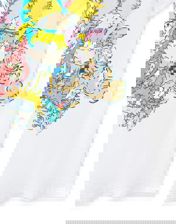 Nickelodeon Unisex White Classic Nick 90's Short Sleeved T-Shirt