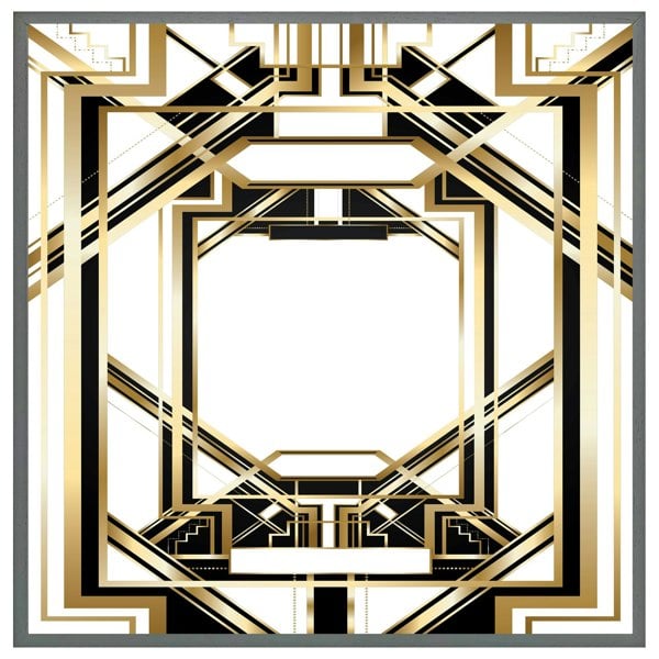 Benjamin Tate Design Art deco golden black frame (Picutre Frame)
