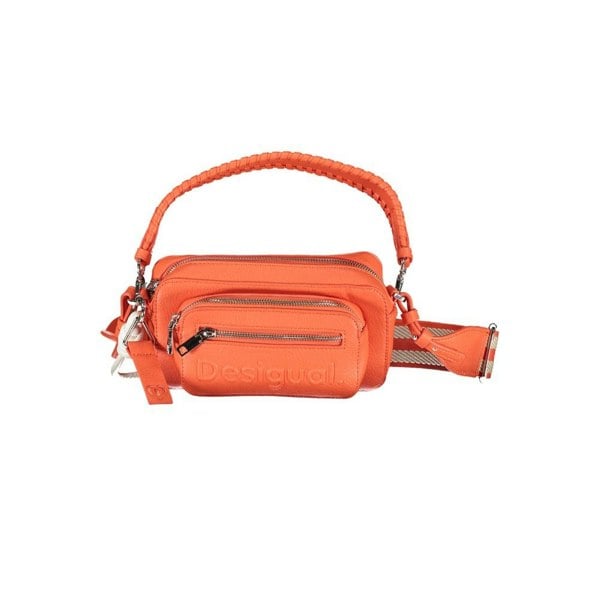 Desigual Nika Orange Leather Shoulder Bag