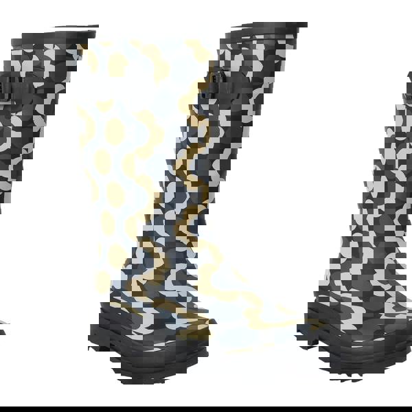 Regatta Womens/Ladies Orla Kiely Rain Cloud Mid Calf Wellington Boots - Black/White