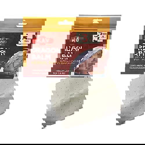 KAV Dragon Balm Aromatic Herbal Pain Relief Pack of 5 with 15 Heating Patch for Back Joint Pains Relief Health Body Care